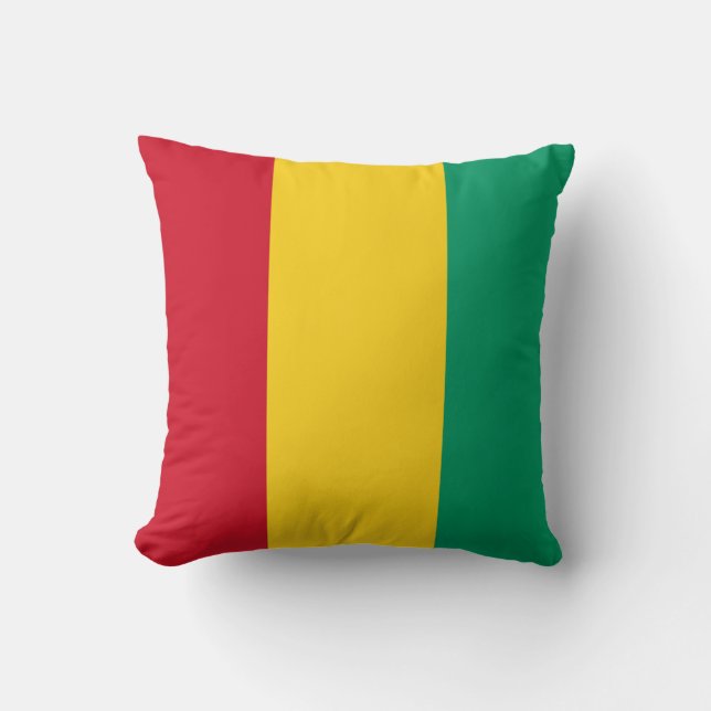 Coussin Drapeau Guinée (Recto)