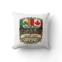 Drapeau irlandais canadien personnalisé Cité Provi
