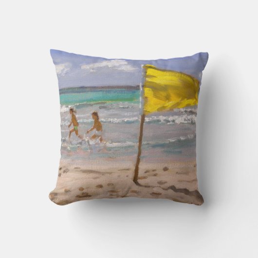 Coussin Drapeau jaune Barbade 2010 (Recto)