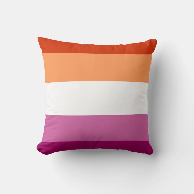 Coussin Drapeau lesbien (Recto)