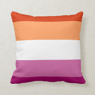 Coussin Drapeau lesbien