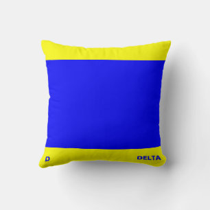 Coussin Drapeau maritime D — Delta
