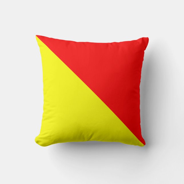 Coussin Drapeau maritime O — Oscar (Recto)