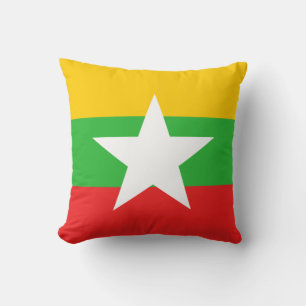 Coussin drapeau Myanmar x drapeau
