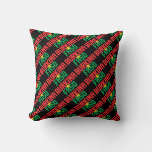 Coussin Drapeau national du Burkina Faso