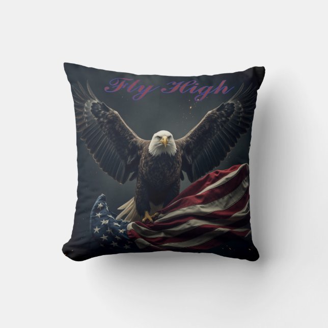 Coussin Drapeau patriotique américain (Recto)