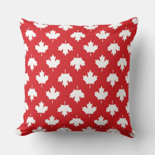 Coussin Drapeau Patriotique Canada Feuille d'érable