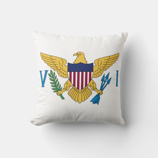 Coussin Drapeau patriotique des îles Vierges américaines (Recto)