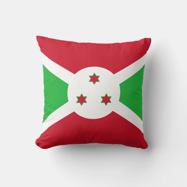 Coussin Drapeau patriotique du Burundi (Recto)