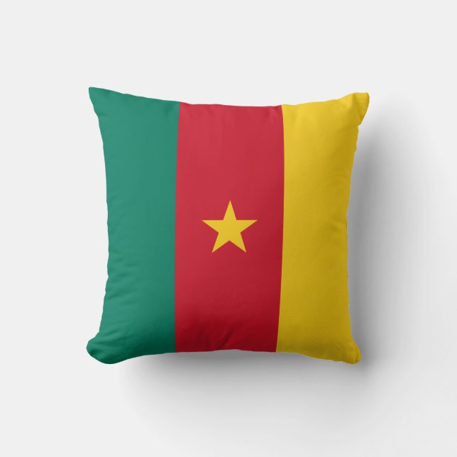 Coussin Drapeau patriotique du Cameroun (Recto)