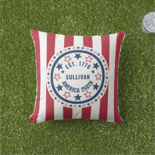 Coussin Drapeau patriotique vintage personnalisé America 2