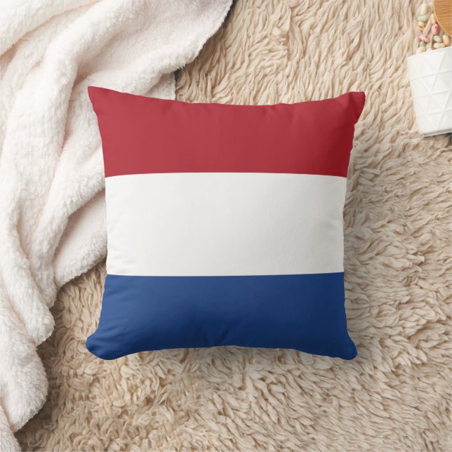 Coussin Drapeau Pays-Bas tricolore (Couverture)