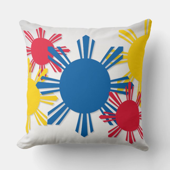 Coussin Drapeau philippin patriotique Sun Pinoy (Recto)