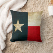 Coussin Drapeau solitaire d'étoile de patriotique rustique (Couverture)