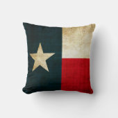 Coussin Drapeau solitaire d'étoile de patriotique rustique (Recto)