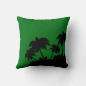 Coussin Drapeau souriant jamaïcain (Verso)