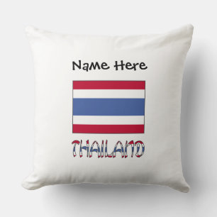 Coussin Drapeau thaïlandais personnalisé Thailand
