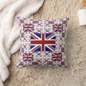 Coussin Drapeau Union Jack du Royaume-Uni en couches (Couverture)