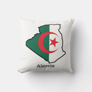Coussin Drapeaux et pays Algérie
