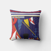 Drapeaux maritimes nautiques Yacht Motif Bleu