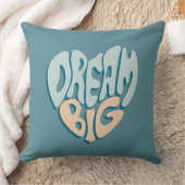 Coussin Dream Big : Coeur bleu du succès (Couverture)