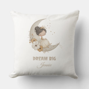Coussin Dream Big Fairy Moon Child - Nom personnalisé