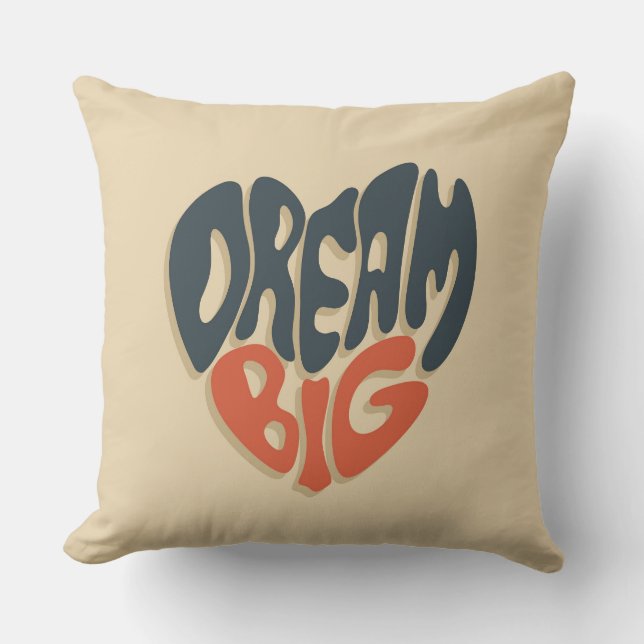Coussin Dream Big : Félicitations Cool pour la graduation (Recto)