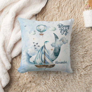 Coussin Dream Big Ship in the ocean Personnalisable