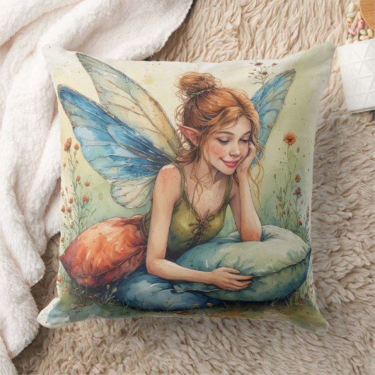 Coussin Dream Fairy Holding 2 Pillows (Couverture)