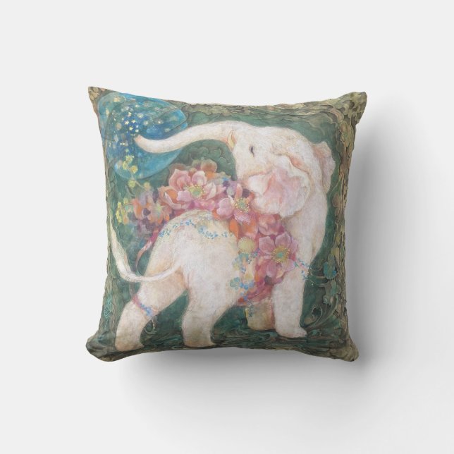 Coussin "Dreaming Elephant" A Symbol of Hope  (Recto)
