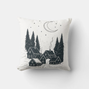 Coussin Dreaming of Christmas Night - Double face Winter
