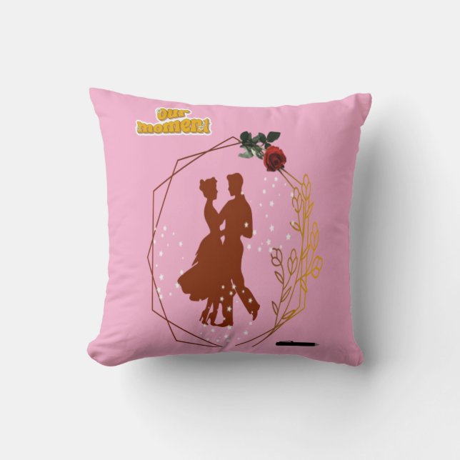 Coussin Dreammer couples romantiques design de danse (Recto)