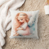Coussin Dreamy ange fille pastel fairart (Couverture)