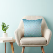 Coussin Dreamy Aqua Ombre libellules arc-en-ciel (Chaise)