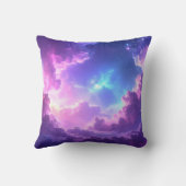 Coussin Dreamy cosmic background, soft nebula clouds in pu (Verso)