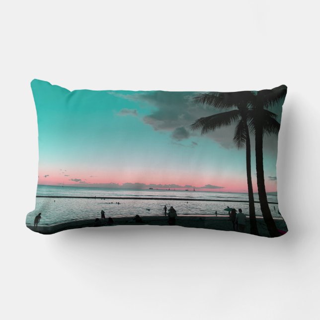 Coussin Dreamy Hawaiian Sunset Lumbar (Recto)