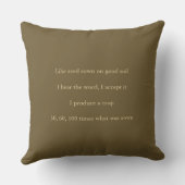 Coussin Droit d'attraction Bible Polyester Cushion (Verso)