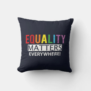 Coussin Droits de l'arc-en-ciel de l'égalité Fierté de sou
