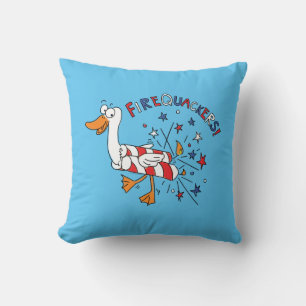 Coussin Drôle 4 juillet canard mignon enfants