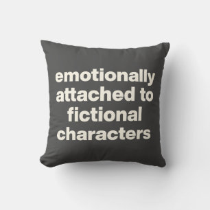 Coussin Drôle Amateurs de livre Citation Simple Noir et Bl