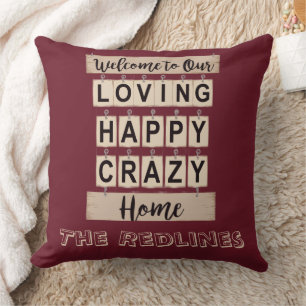 Coussin Drôle Amoureux Heureux Fou Maison Bourgogne