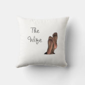 Coussin Drôle avant et après Mariage (Verso)