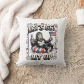 Coussin Drôle Bigfoot Allumons Patriote (Couverture)