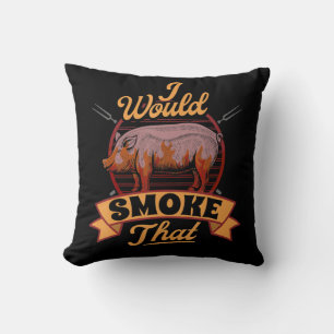 Coussin Drôle cadeau d'amant barbecue Je Fumerais Ces Cad