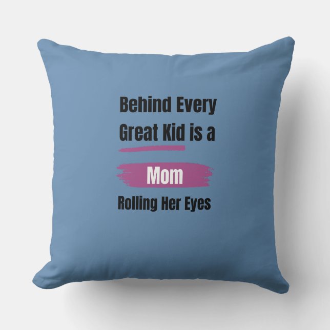 Coussin Drôle cadeau maman (Recto)