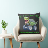 Coussin Drôle camion monstre dinosaure (Chaise)