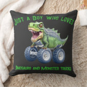 Coussin Drôle camion monstre dinosaure (Couverture)