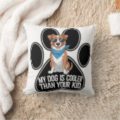 Coussin Drôle Chien Design : 'Mon Chien est Glacière que V (Couverture)