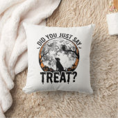 Coussin Drôle de friandise pour chien Halloween Design vec (Couverture)