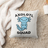 Coussin Drôle de groupe d'Axolotls mignons Fête modifiable (Couverture)
